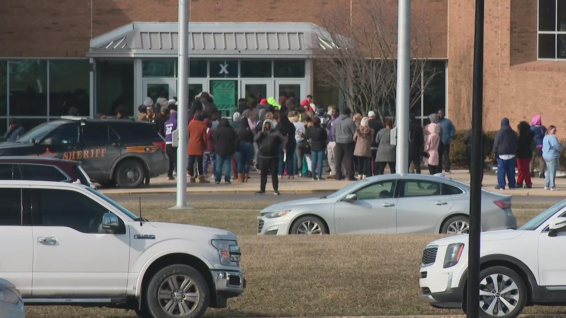 Police intitially were called to the school Thursday morning on a report of an active shooter.
