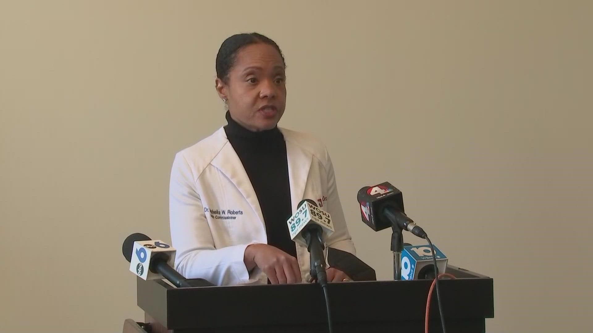 Dr. Mysheika Roberts said some patients who were infected with measles were in the area of public spaces, including Polaris mall.