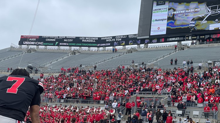 Ohio State pays tribute to Dwayne Haskins at Spring Game