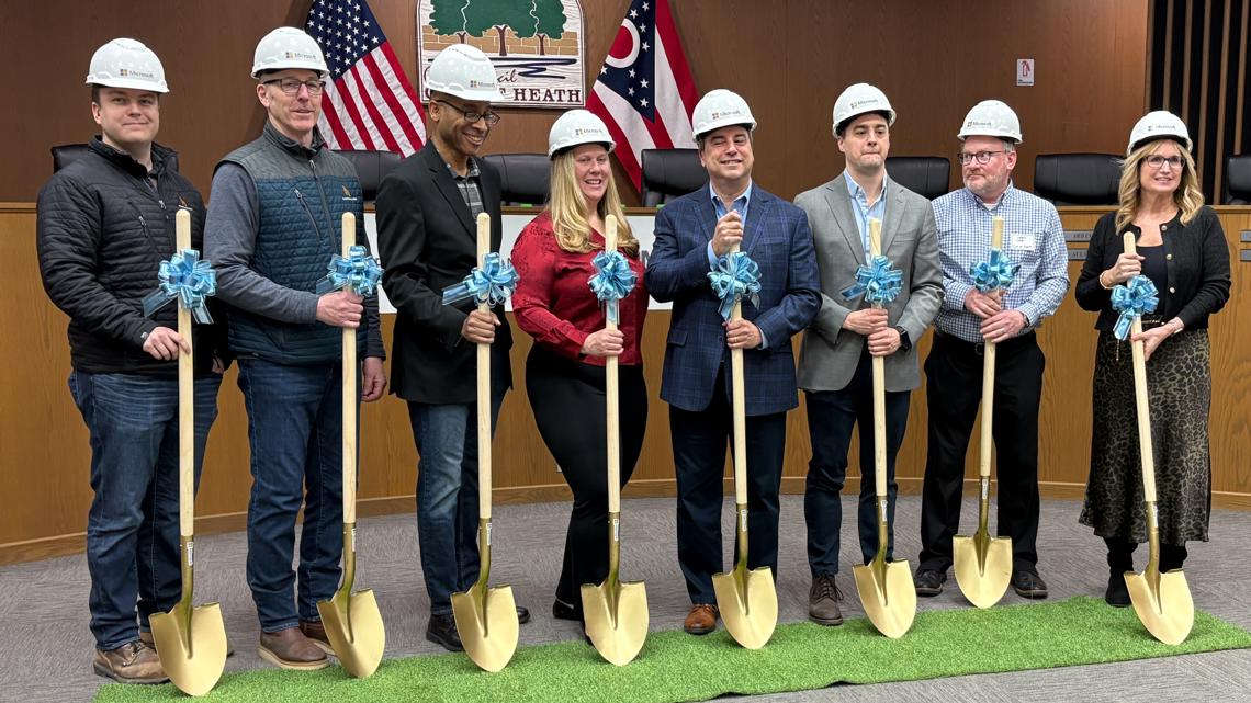 Microsoft breaks ground on 2 construction sites in Licking County