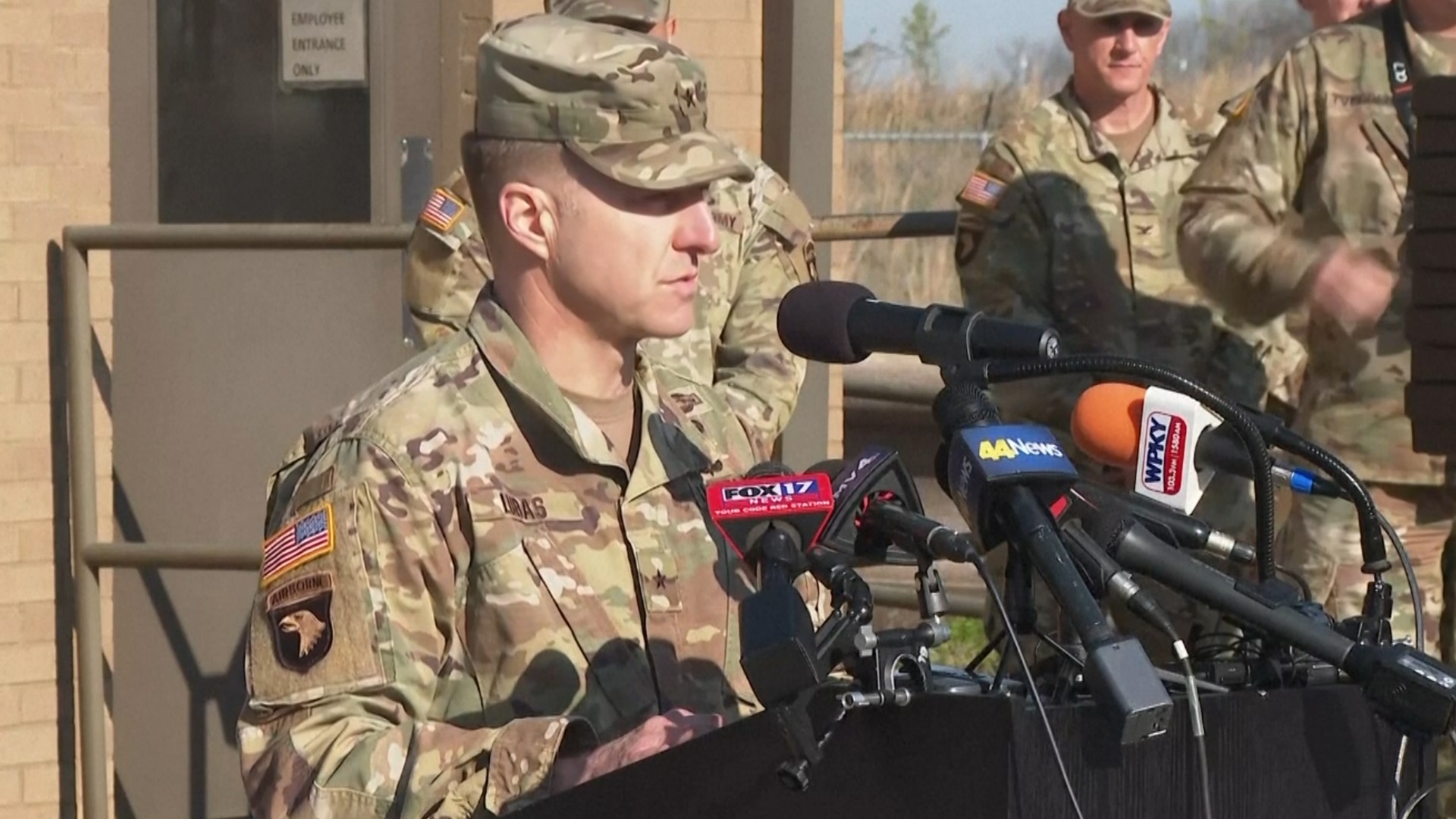 It's unclear how many people were in the two helicopters, and base officials said the status of all crew members was unknown Thursday morning.
