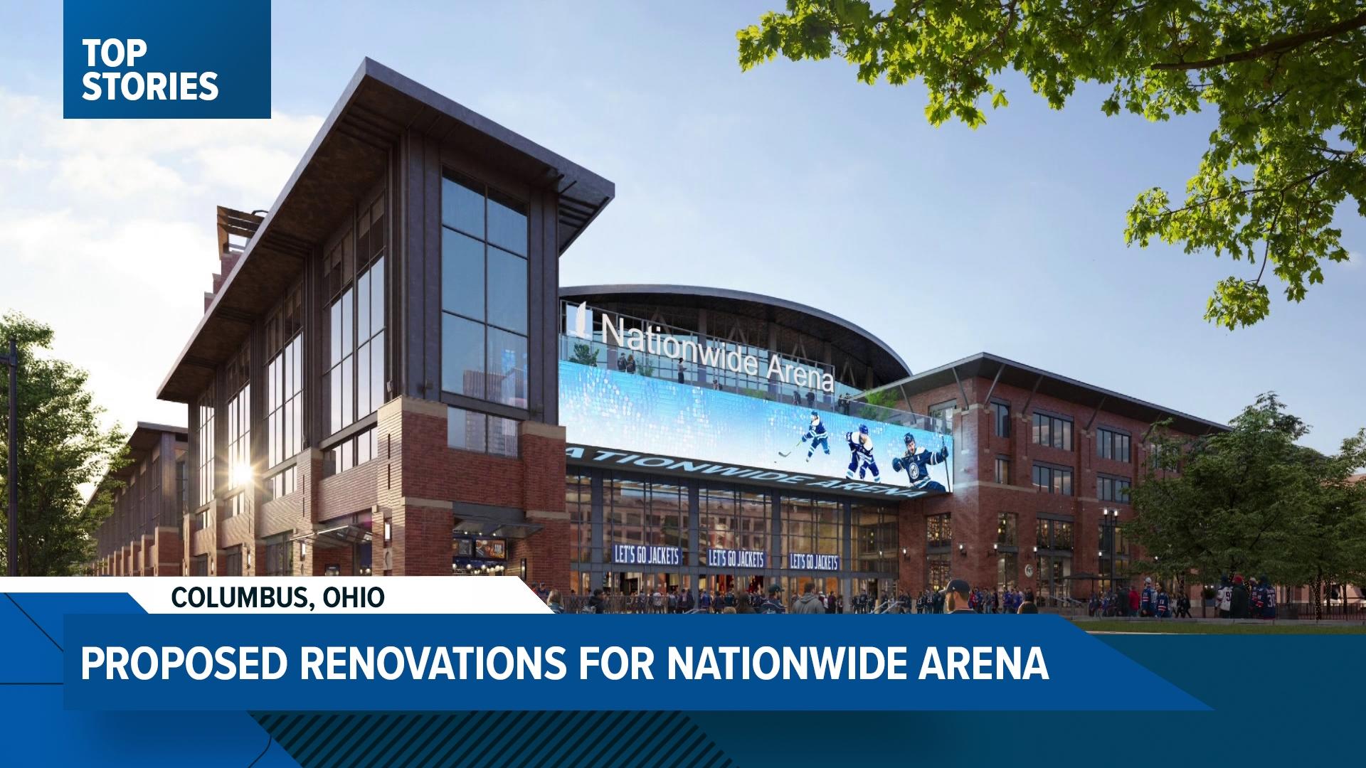 The director of the Franklin County Convention Facilities Authority shared renderings of what Nationwide Arena could look like after renovations.