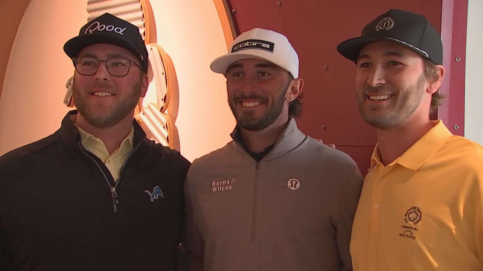 Max Homa thanked the Memorial Tournament volunteers at a "thank you" lunch.