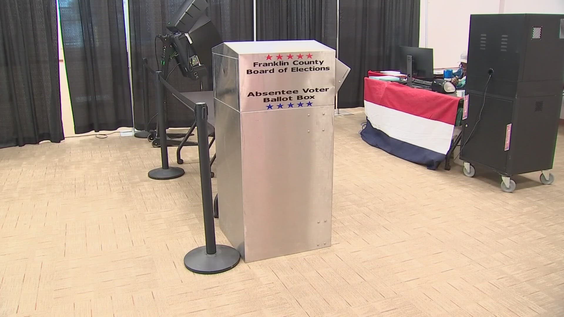 In order to accommodate all of those who are looking to vote early, the Franklin County Board of Elections added more voting machines.