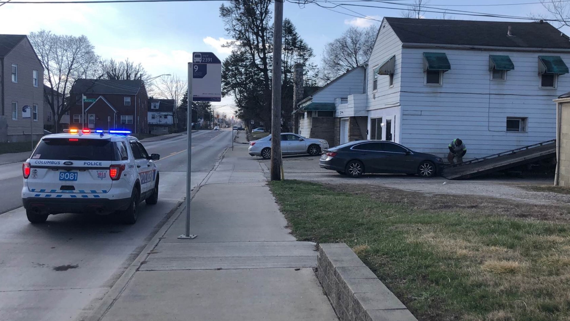 Officers were called to the 2700 block of West Mound Street just after 1:40 p.m. for a reported shooting.