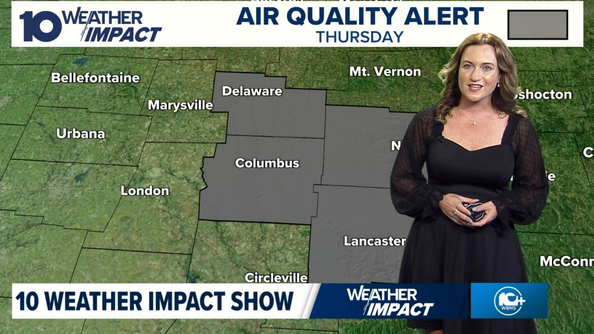 10TV Meteorologists Meredith Garofalo and Michael Behrens talk about today's Air Quality Alert and protecting your skin from the sun!
