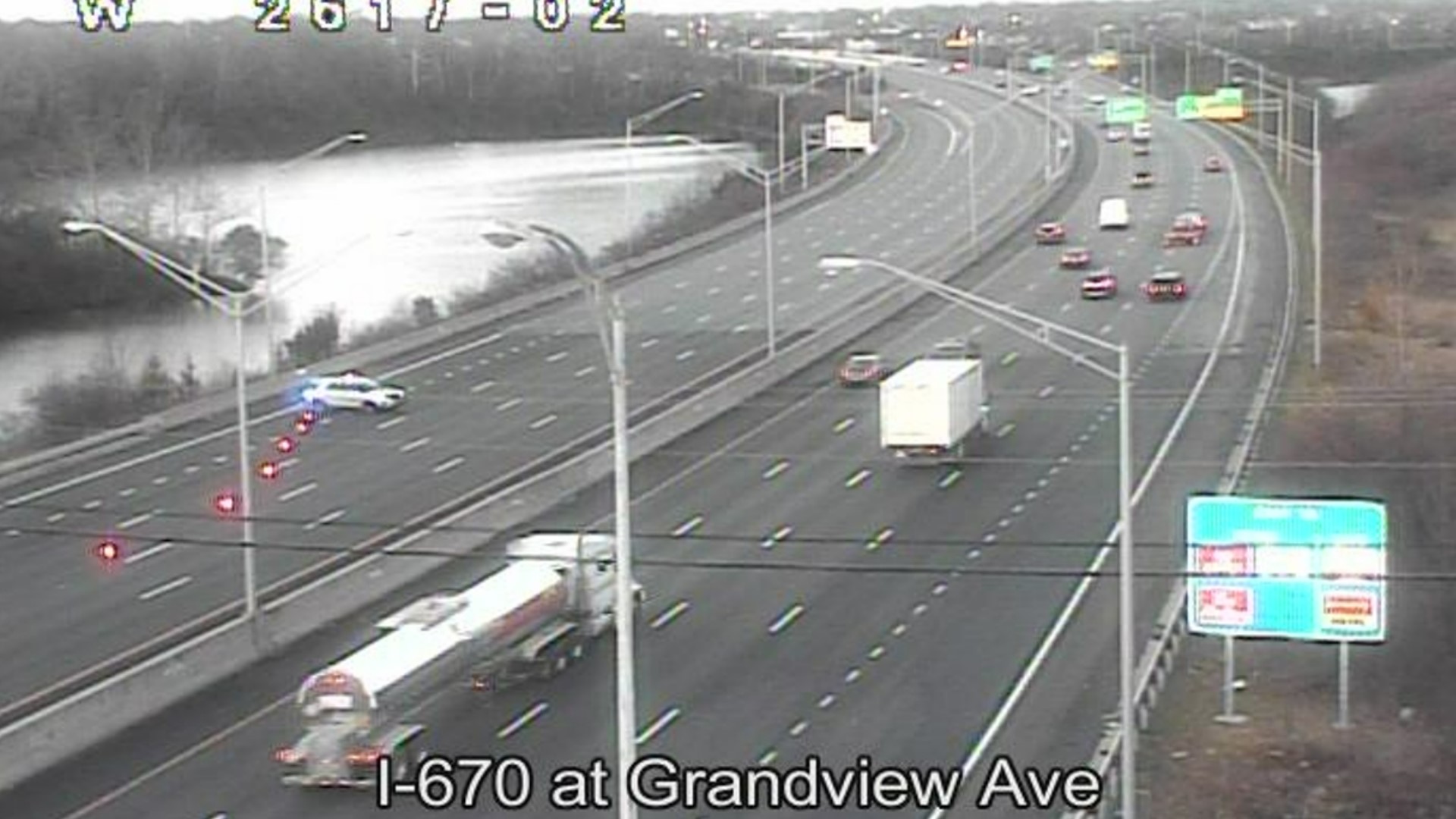 Police are investigating a connection after a woman was reportedly stabbed in Grandview Heights and a man was found dead on Interstate 670 near the city.