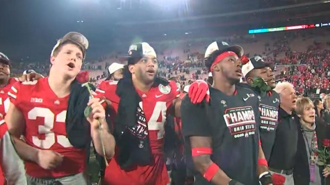 Buckeyes sing 'Carmen Ohio' after win over Utah in the Rose Bowl