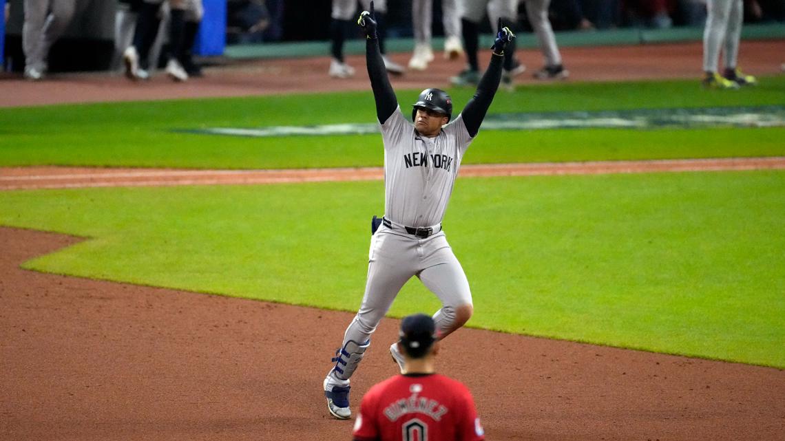 Yankees beat Guardians 52, head to World Series