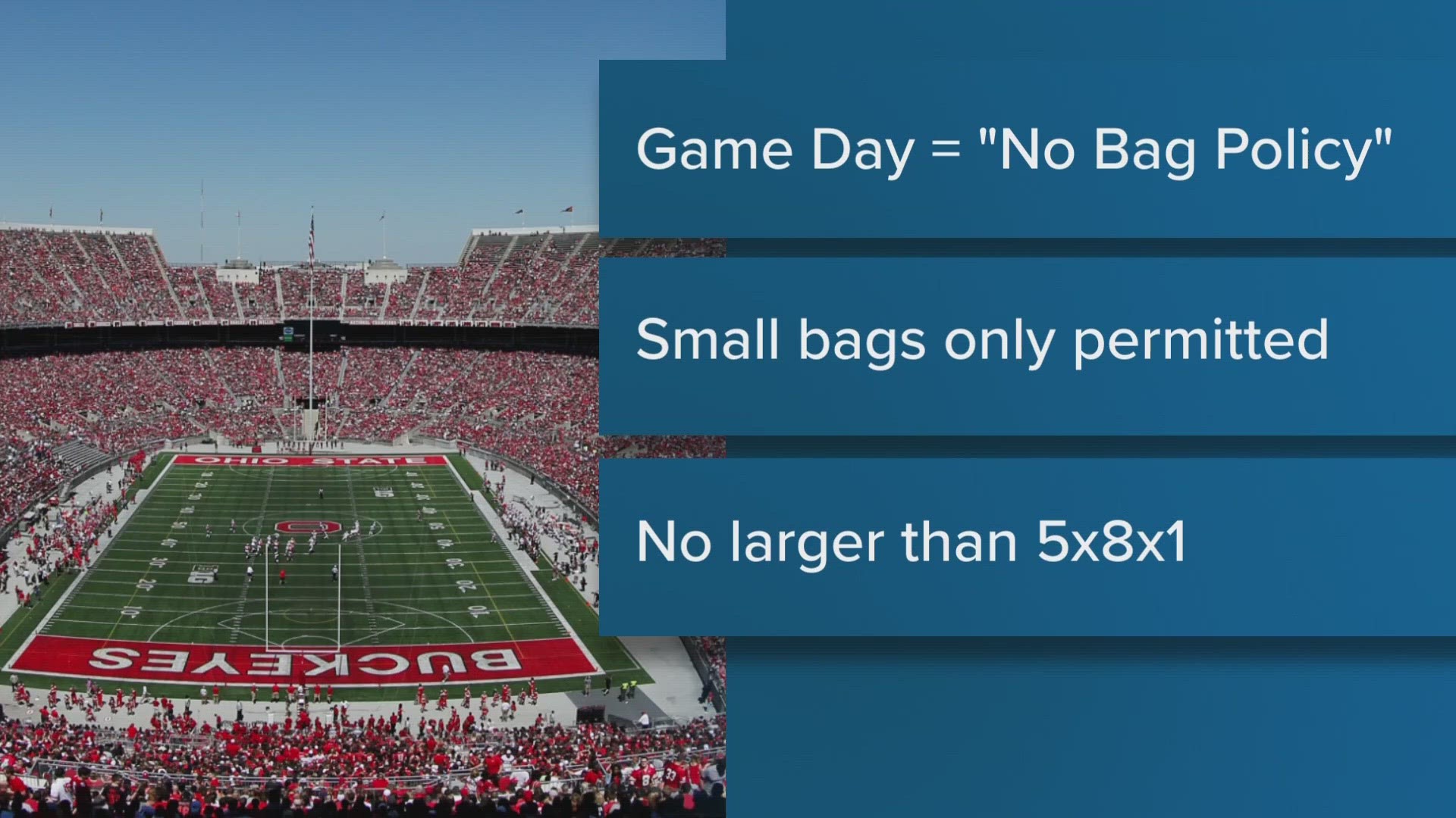 Sports fan alert: Check the purse/bag policy before heading to the