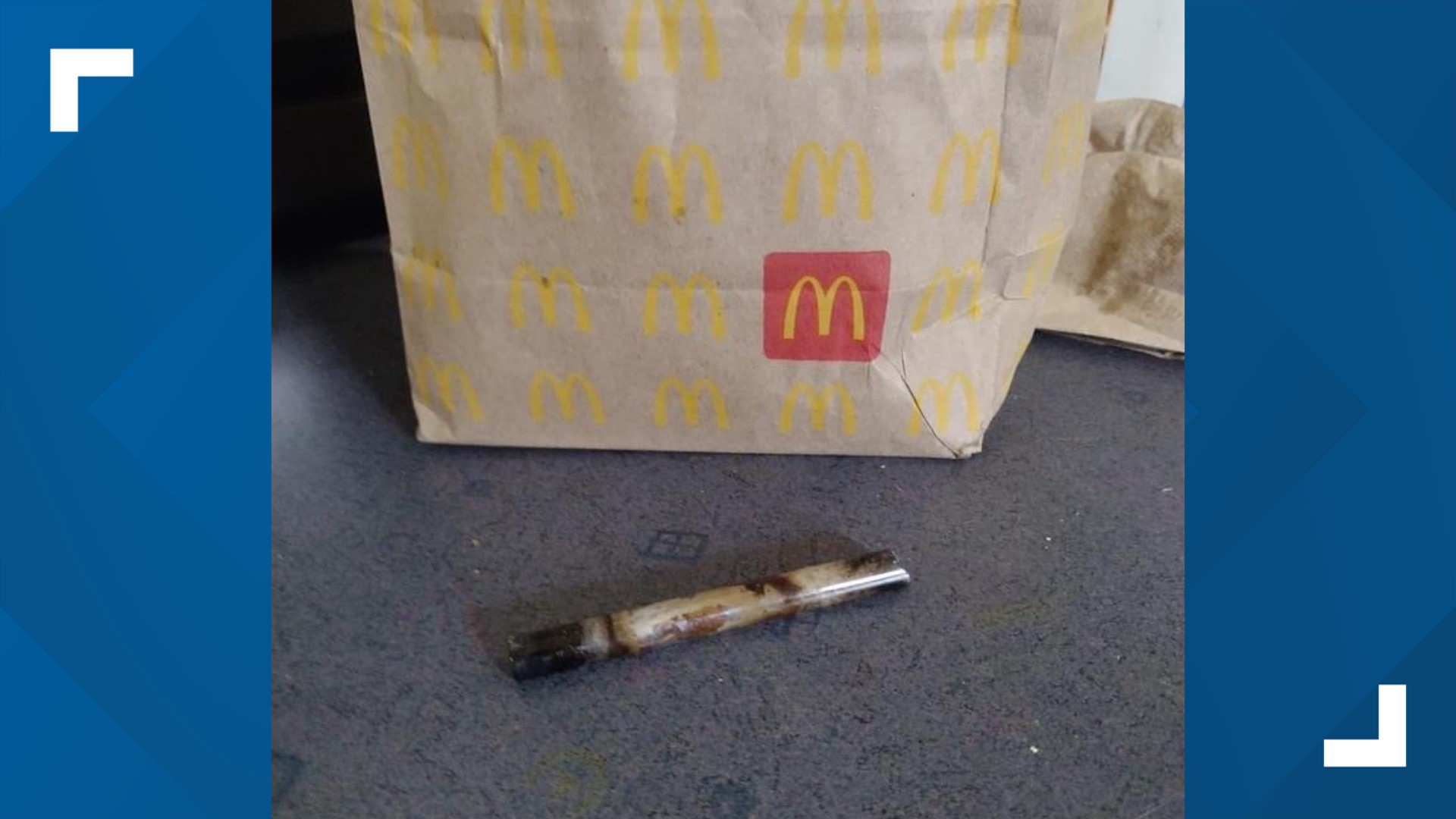 The McDonald's, located at 619 Harrisburg Pike, received a complaint from a customer Tuesday after they reportedly found a 'crack pipe' in their bag.