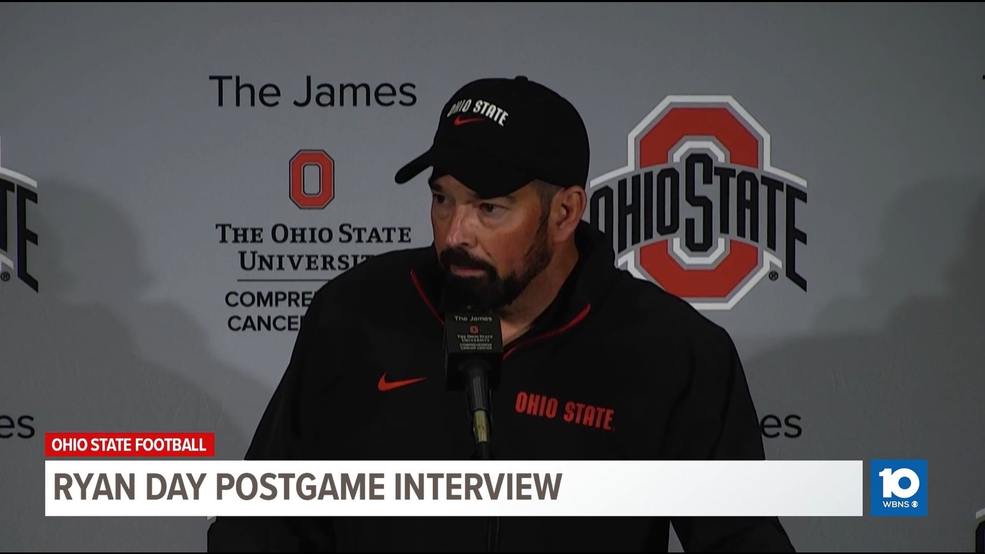 Head coach Ryan Day discusses Ohio State's 56-0 win over Western Michigan.