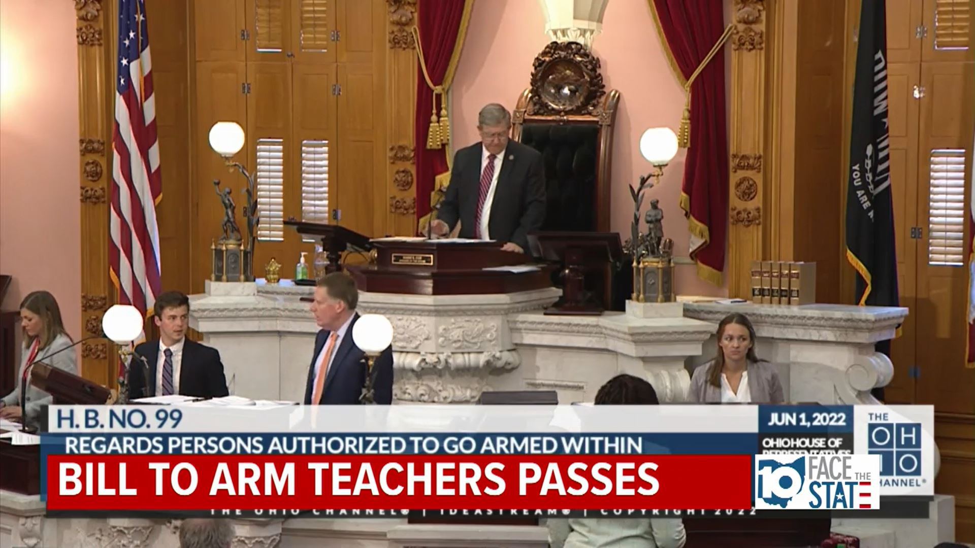 This week's Face the State takes a look at the Ohio Legislature passing House Bill 99, which allows teachers and other school staff to be armed.