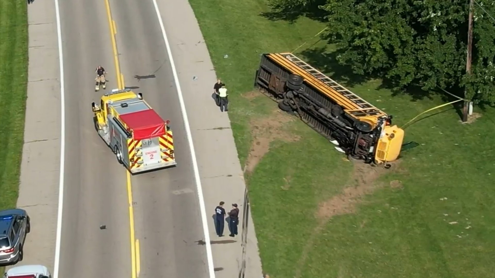 One student was killed in a crash involving a school bus in Springfield, according to the Ohio State Highway Patrol. Several other students were injured.