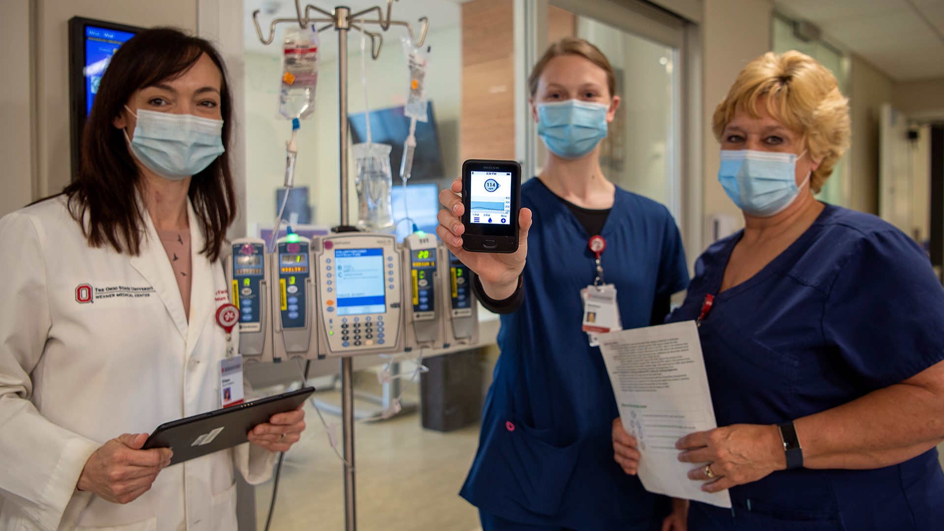 The nurses came up with the idea to use continuous glucose monitoring devices for critically ill COVID-19 patients.