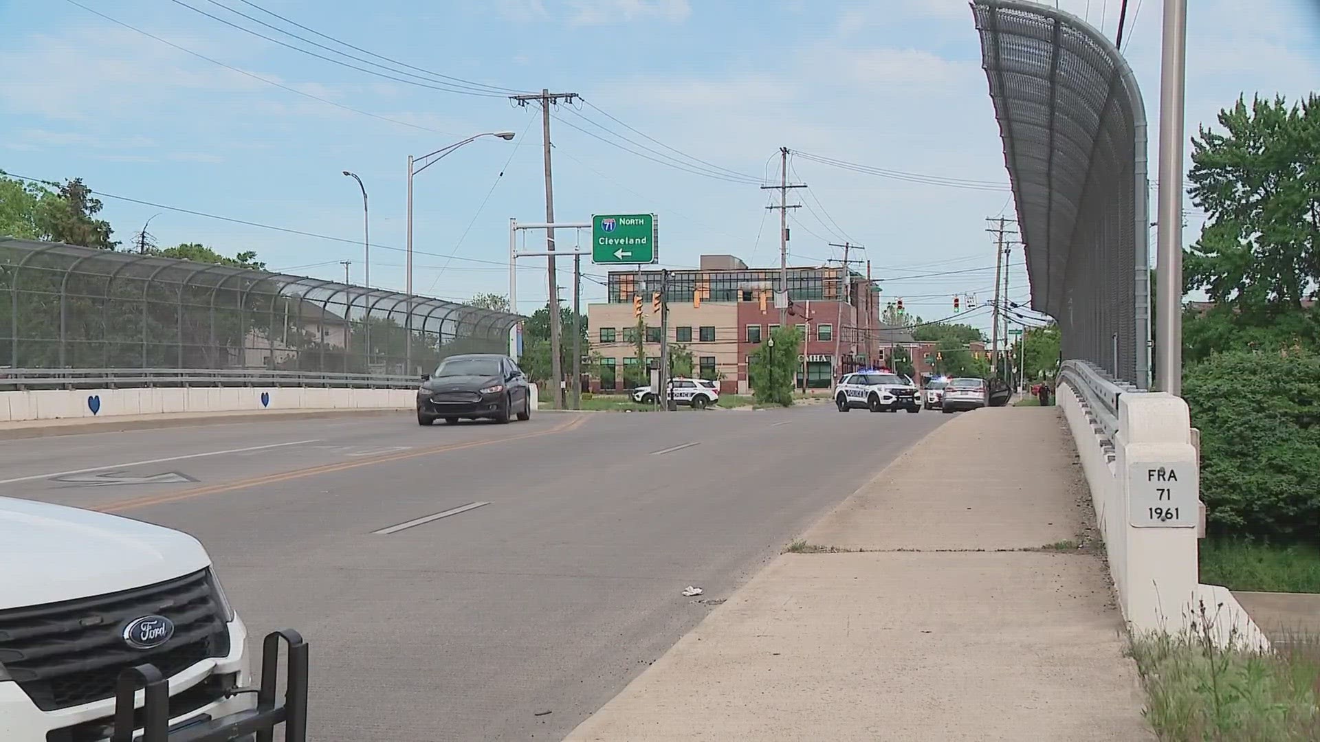 Police say the shooting happened on East 11th Avenue at I-71 as increased traffic was headed to the Sonic Temple Art & Music Festival.