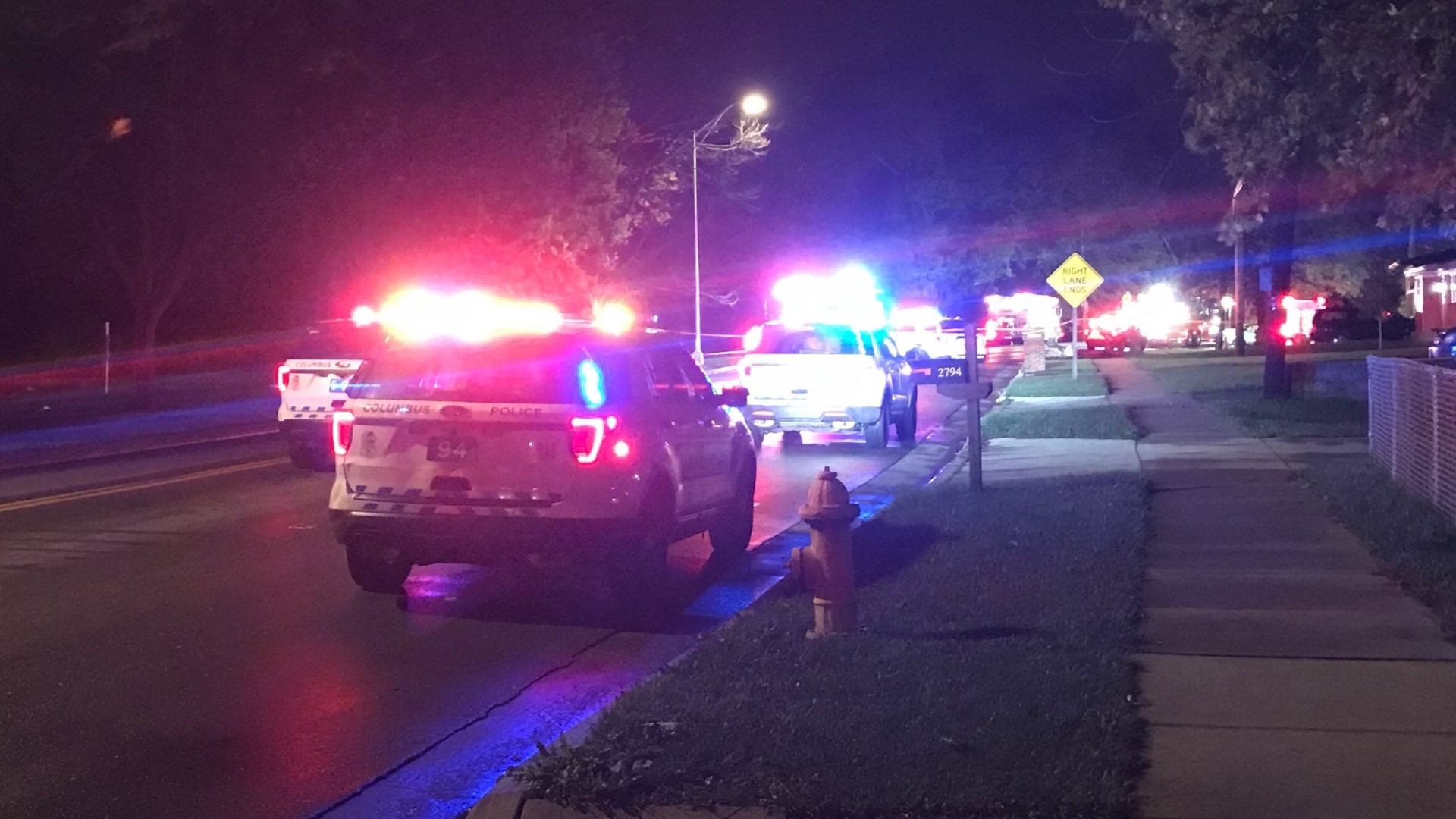 Columbus police said the crash happened around 10:30 p.m. in the 2700 block of Noe Bixby Road.