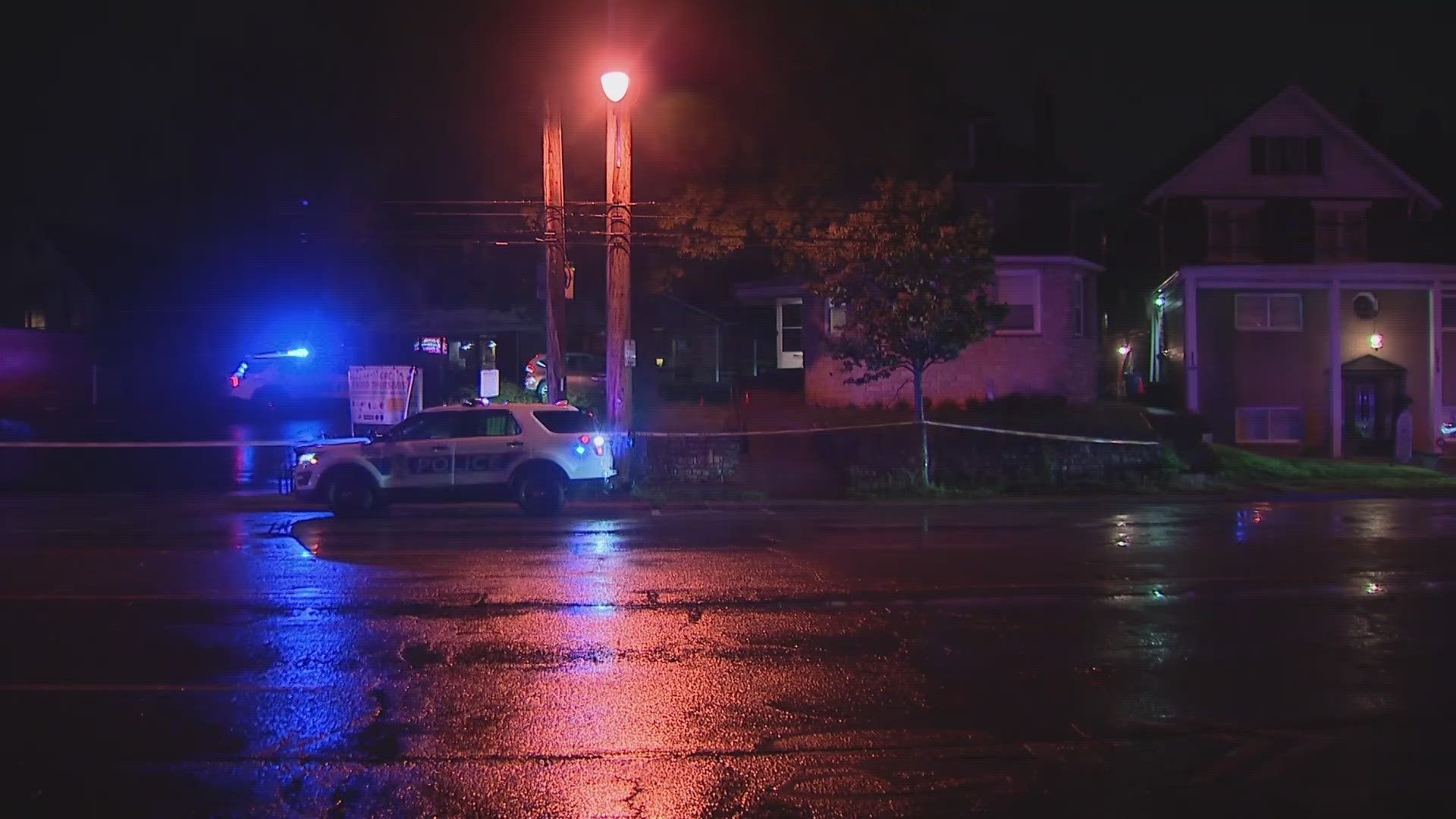 The Columbus Division of Police said a shooting happened in the 3200 block of North High Street around 9:20 p.m.