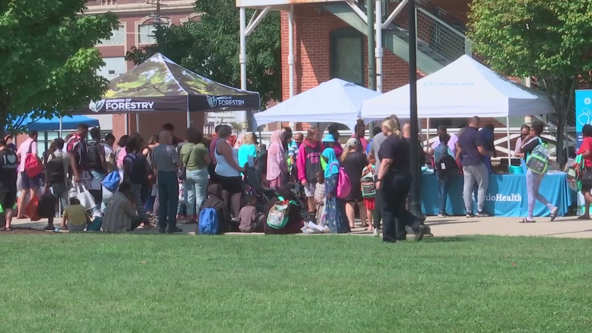 Columbus City Schools district offered free backpacks, school supplies, activities, wellness exams and more at a Back to School Resource Fair.