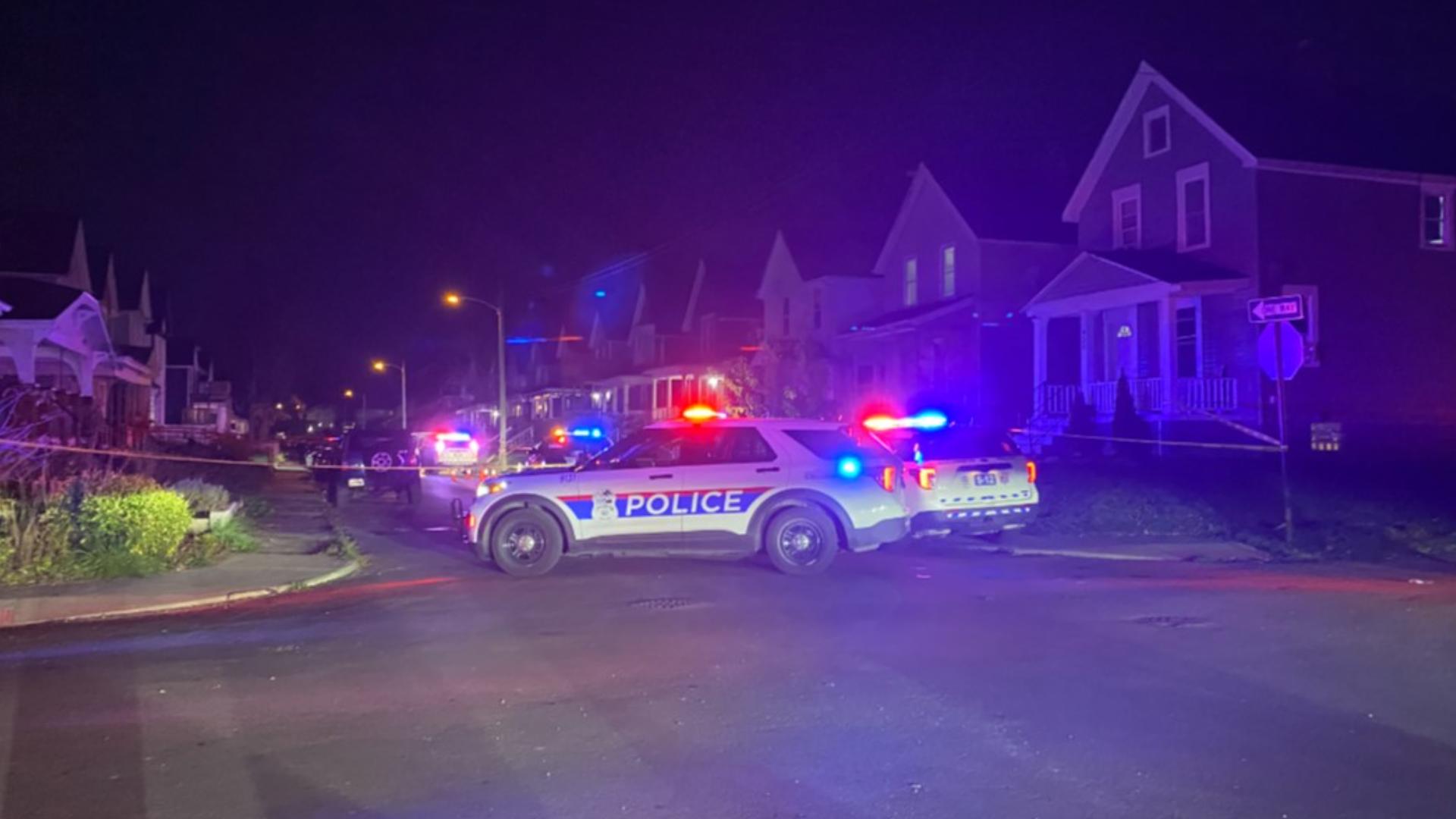 Officers were called on a report of a shooting in the 900 block of Ellsworth Avenue near East Sycamore Street around 10:12 p.m. Saturday.