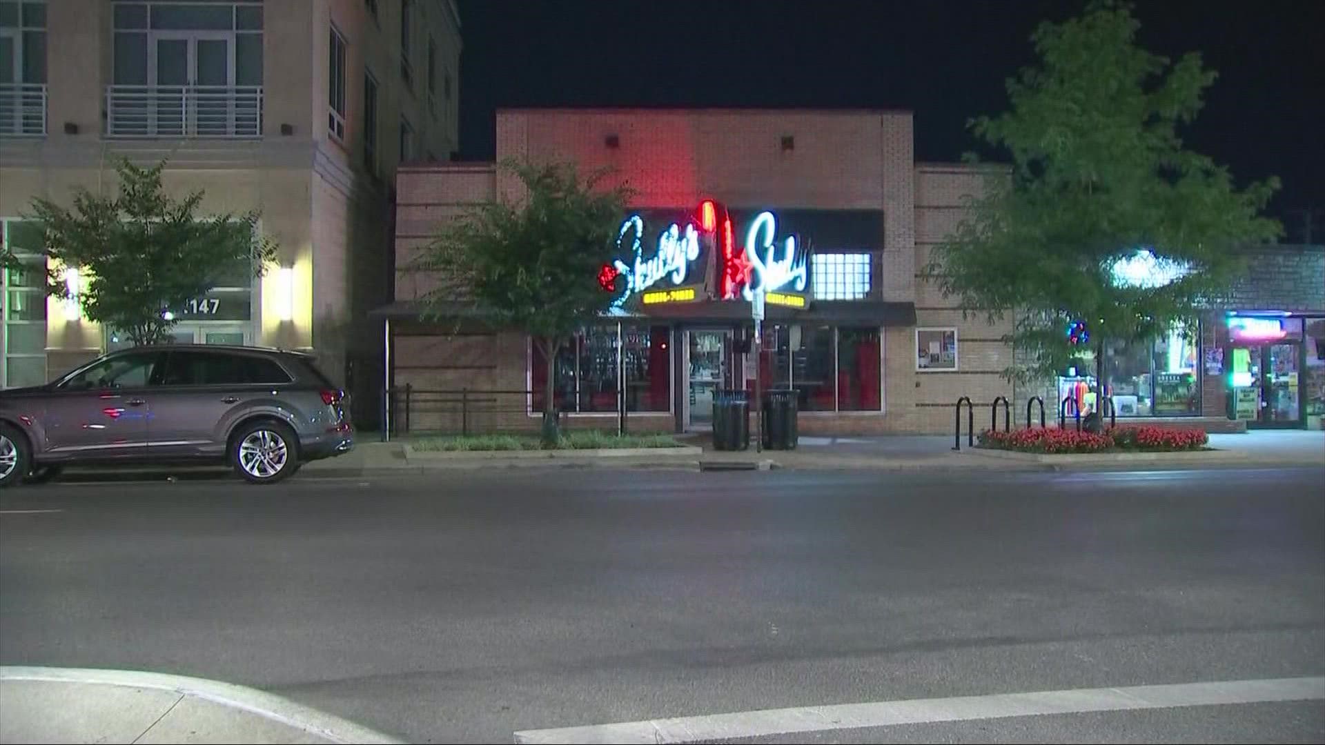 One person was injured in a shooting near a bar in the Short North Monday morning.