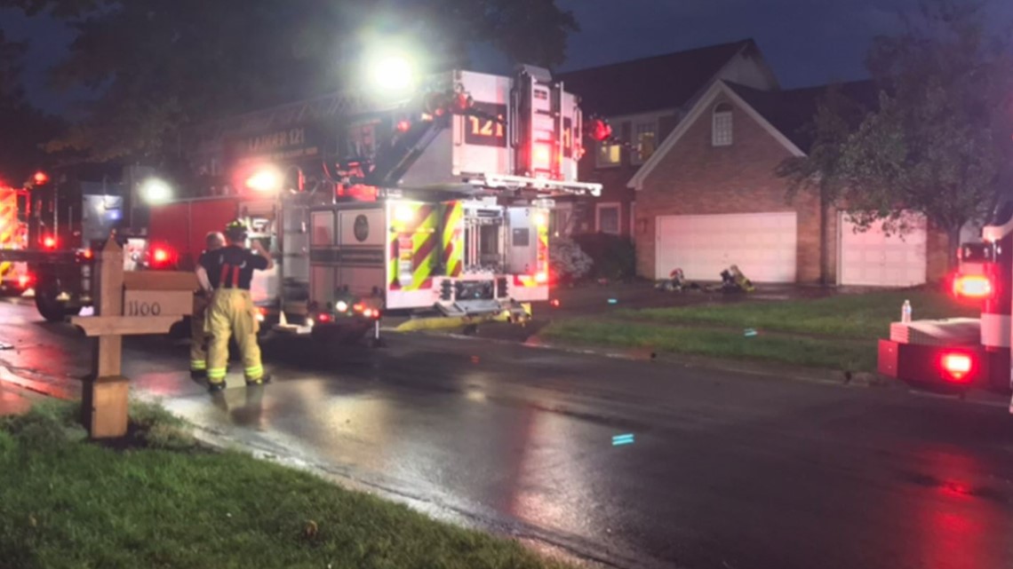 Attic fire in Westerville caused by lightning strike