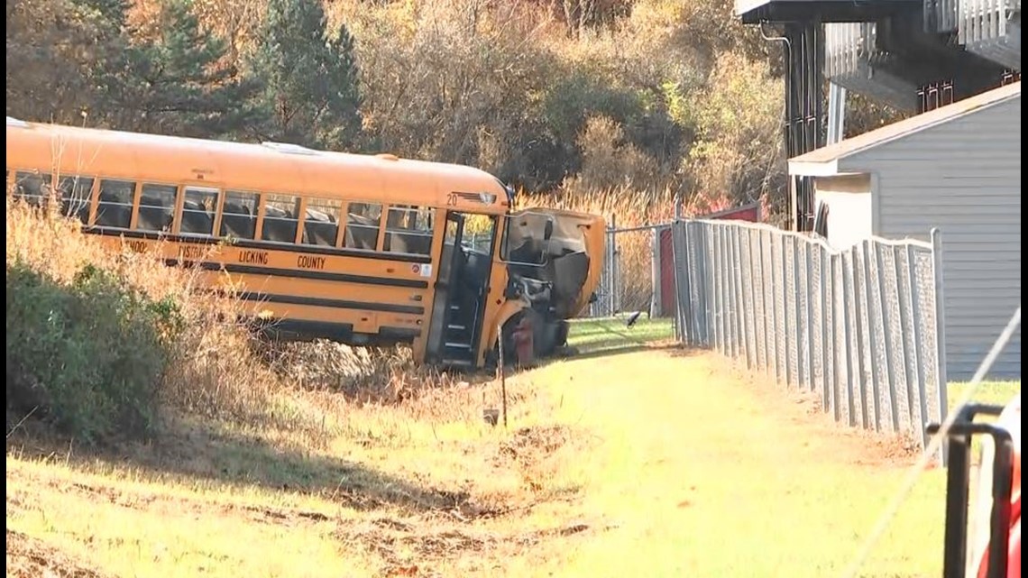 School bus driver dies after apparent heart attack and bus crash at ...