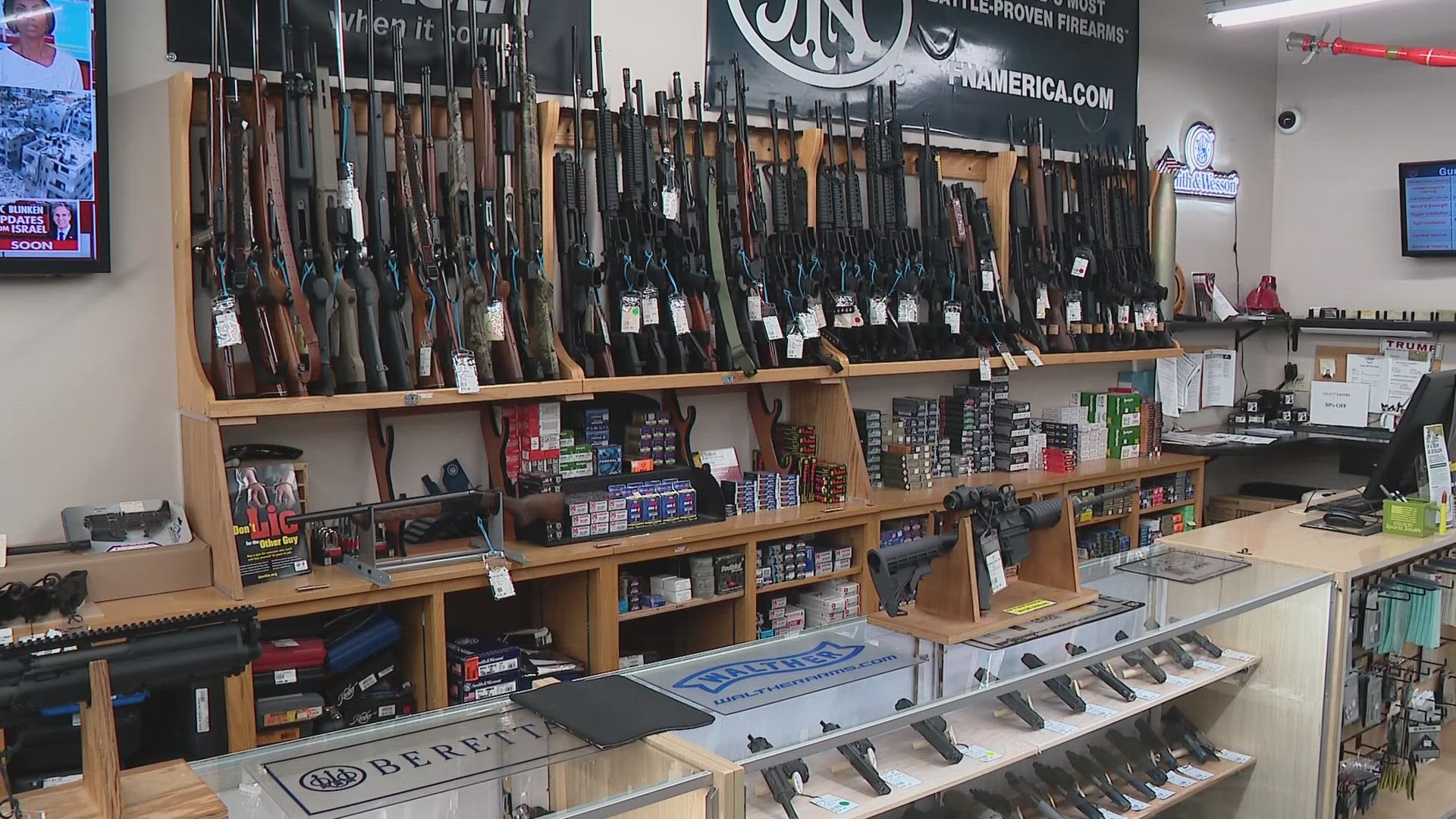 Gun store owner Eric Delbert said this trend is common when there are major incidents locally and across the world.
