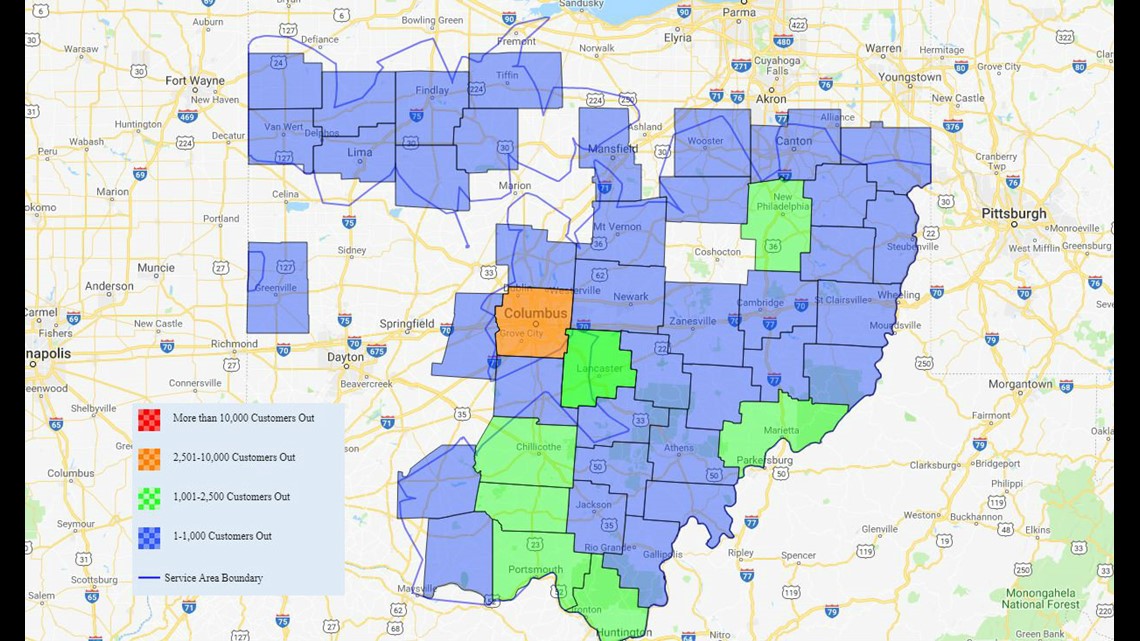 AEP continues to restore power to thousands in central Ohio | 10tv.com