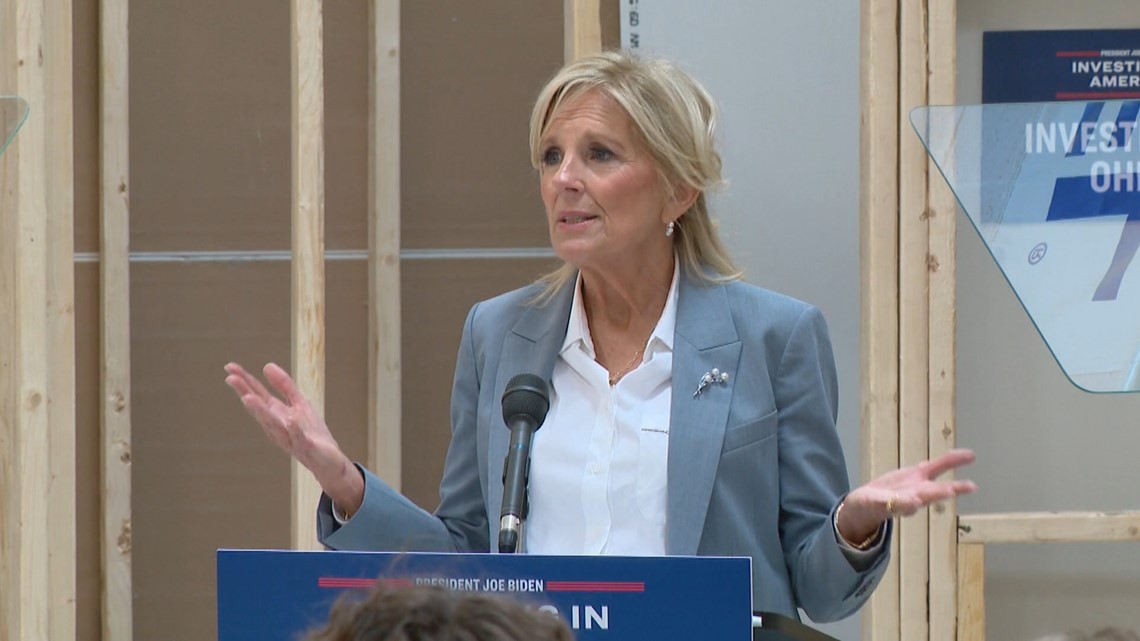 Jill Biden visits Columbus school to talk future workforce - Vimarsana News