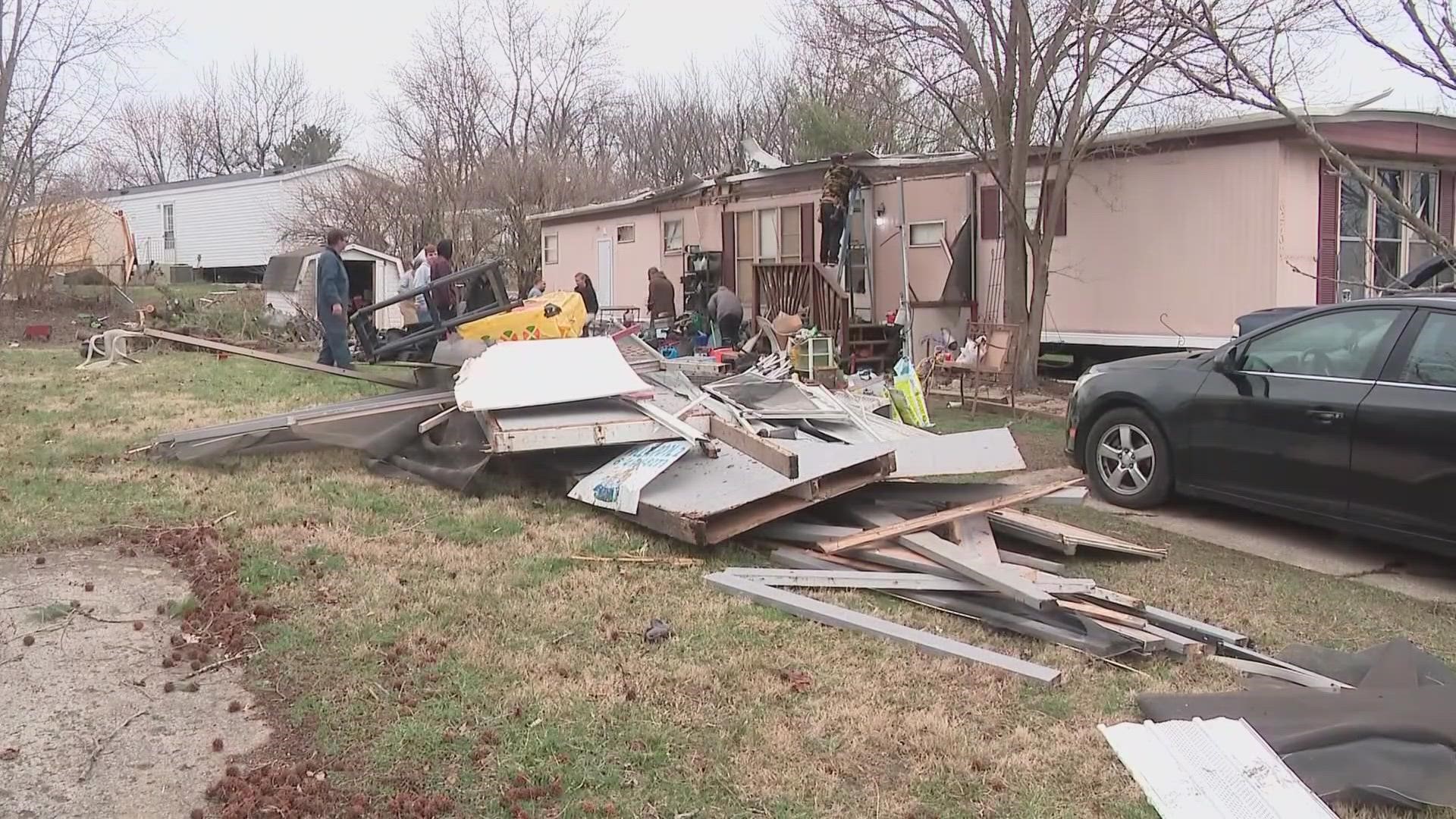 The National Weather Service confirmed an EF0 hit the town of Orient on Monday.