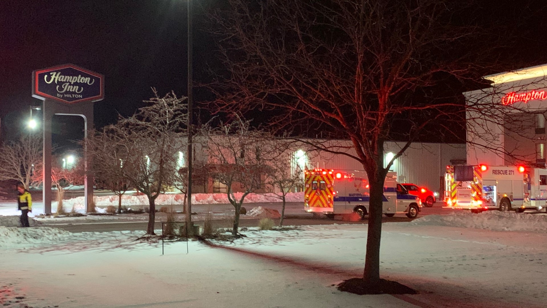 Several people were hospitalized. The carbon monoxide levels were found in the pool area.  The exact source of the carbon monoxide is still under investigation.