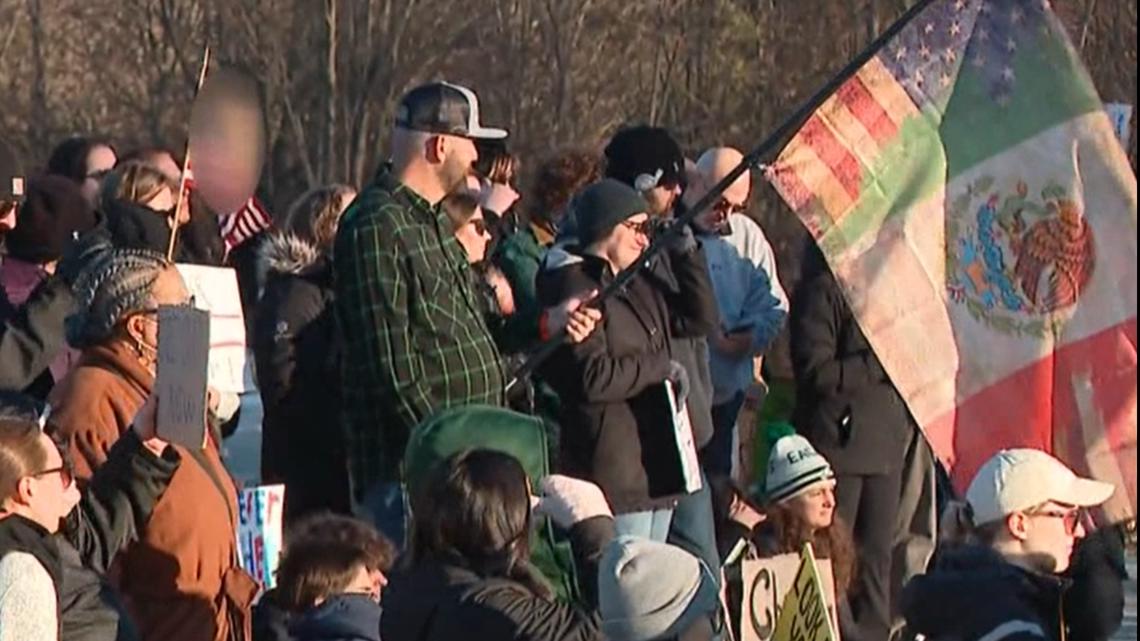 Westerville demonstrators speak out against ICE in central Ohio