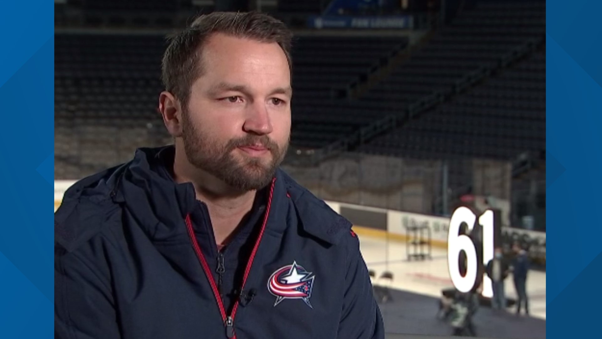Rick Nash, who leads Columbus in games played, goals, assists and points will have his number 61 raised to the rafters at Nationwide Arena on Saturday.