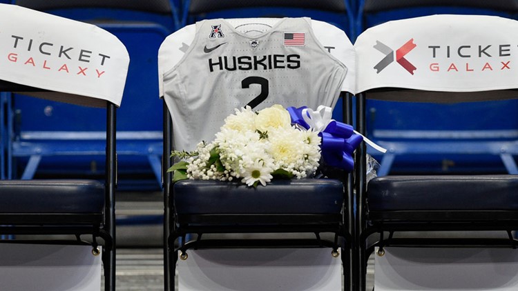 UConn honors Gianna Bryant with own jersey, spot on the bench