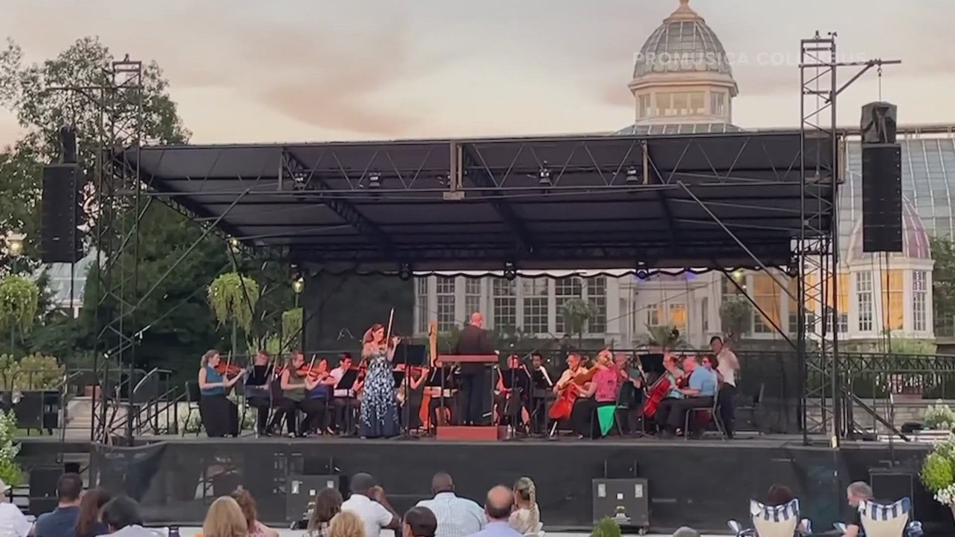 The ProMusica Chamber Orchestra will perform shows at the Alum Creek Park Amphitheater and Franklin Park Conservatory.