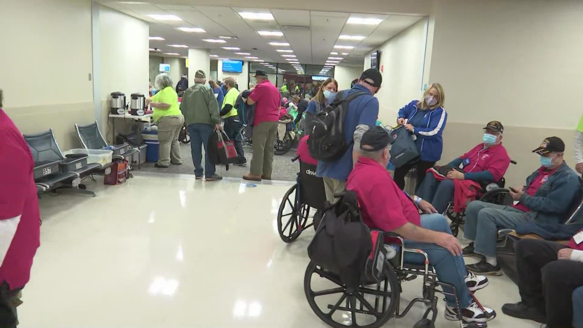 220 veterans are heading to Washington D.C. on the last Honor Flight of the year out of Columbus.