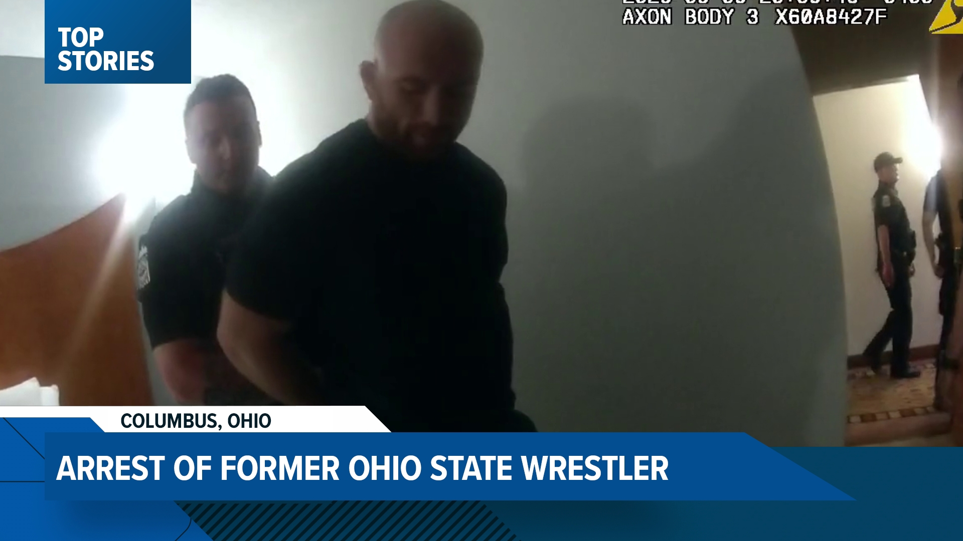 Body camera video shows five officers entering a hotel room where Snyder was located and they put Snyder in handcuffs.