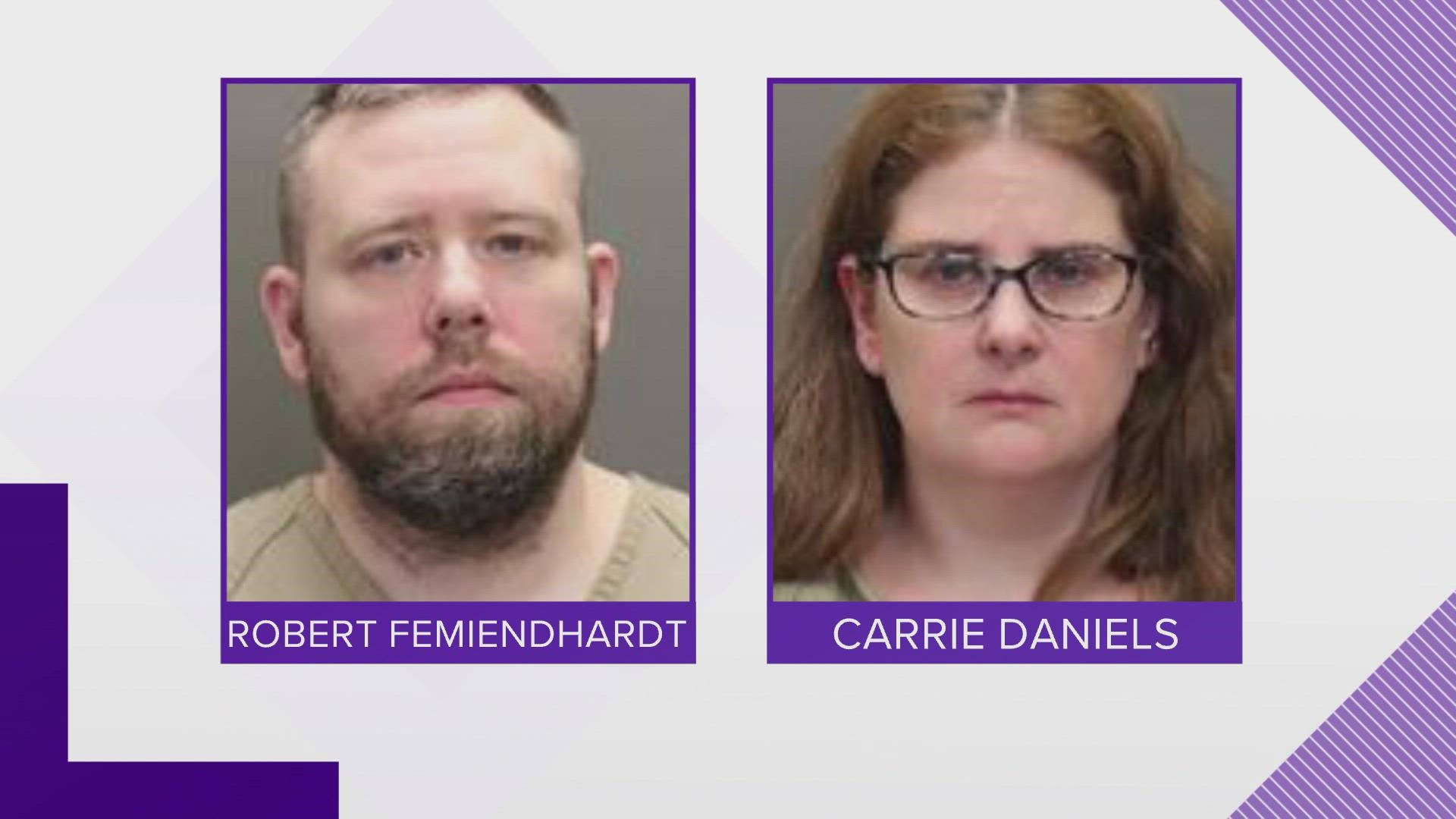 Gemienhardt and Daniels were originally arrested on local charges in early March 2022.