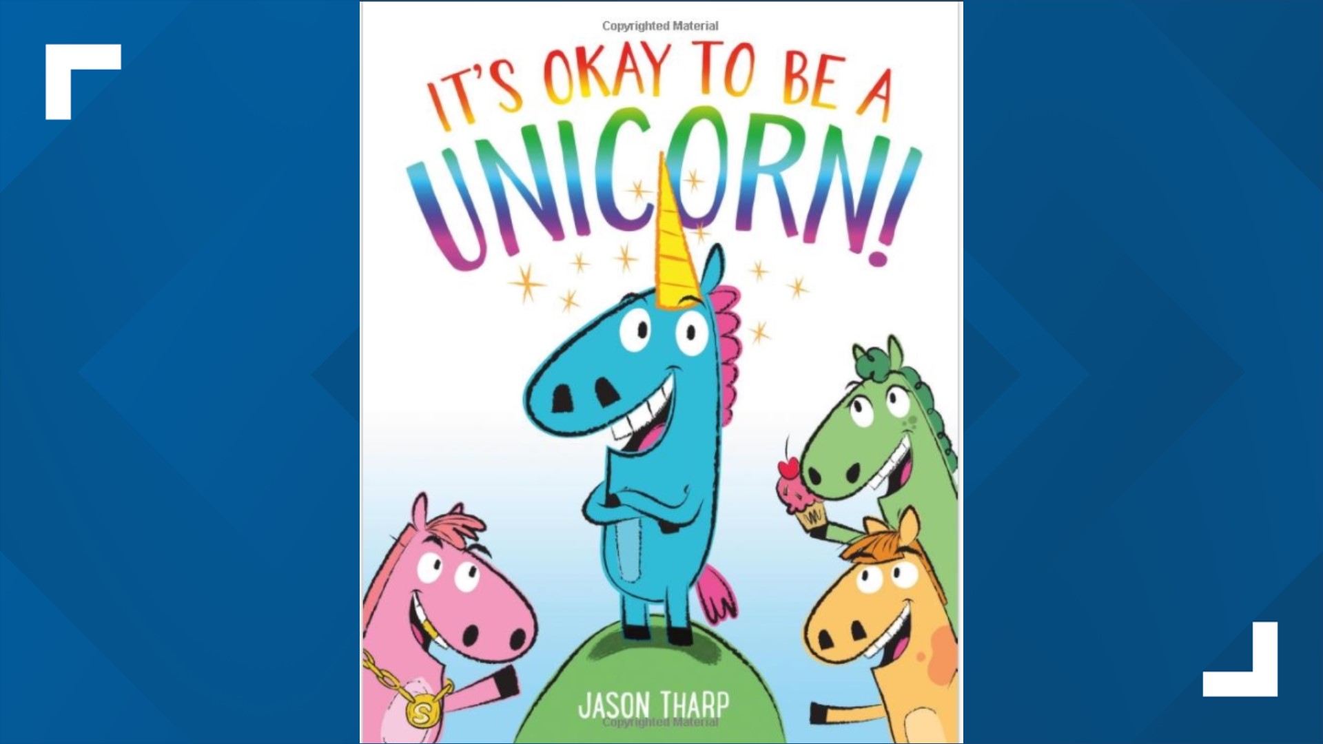 The author of the book “It’s Okay To Be a Unicorn” says he was told he could not read the book when he visited the district on Thursday.