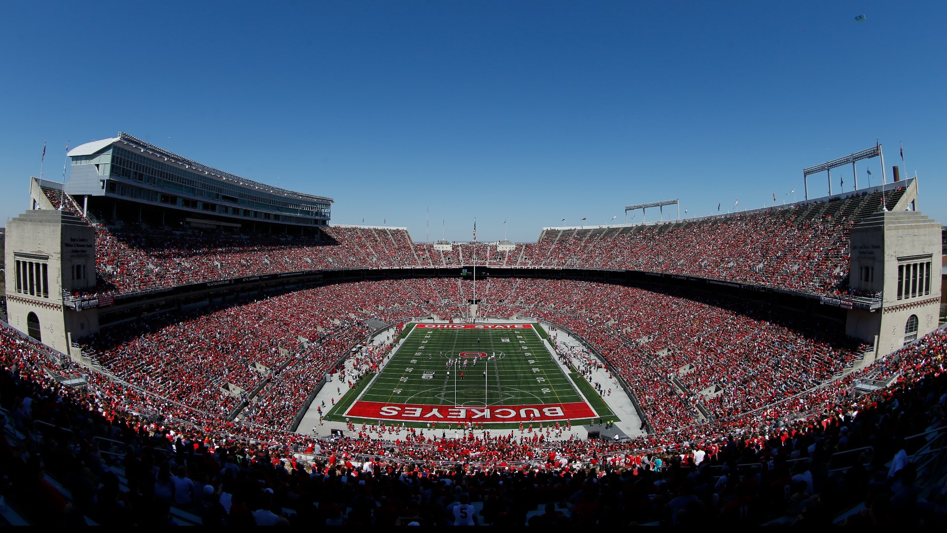 A 28-year-old man is charged after allegedly flying a drone over Ohio Stadium during the Ohio State-Maryland football game on Saturday.