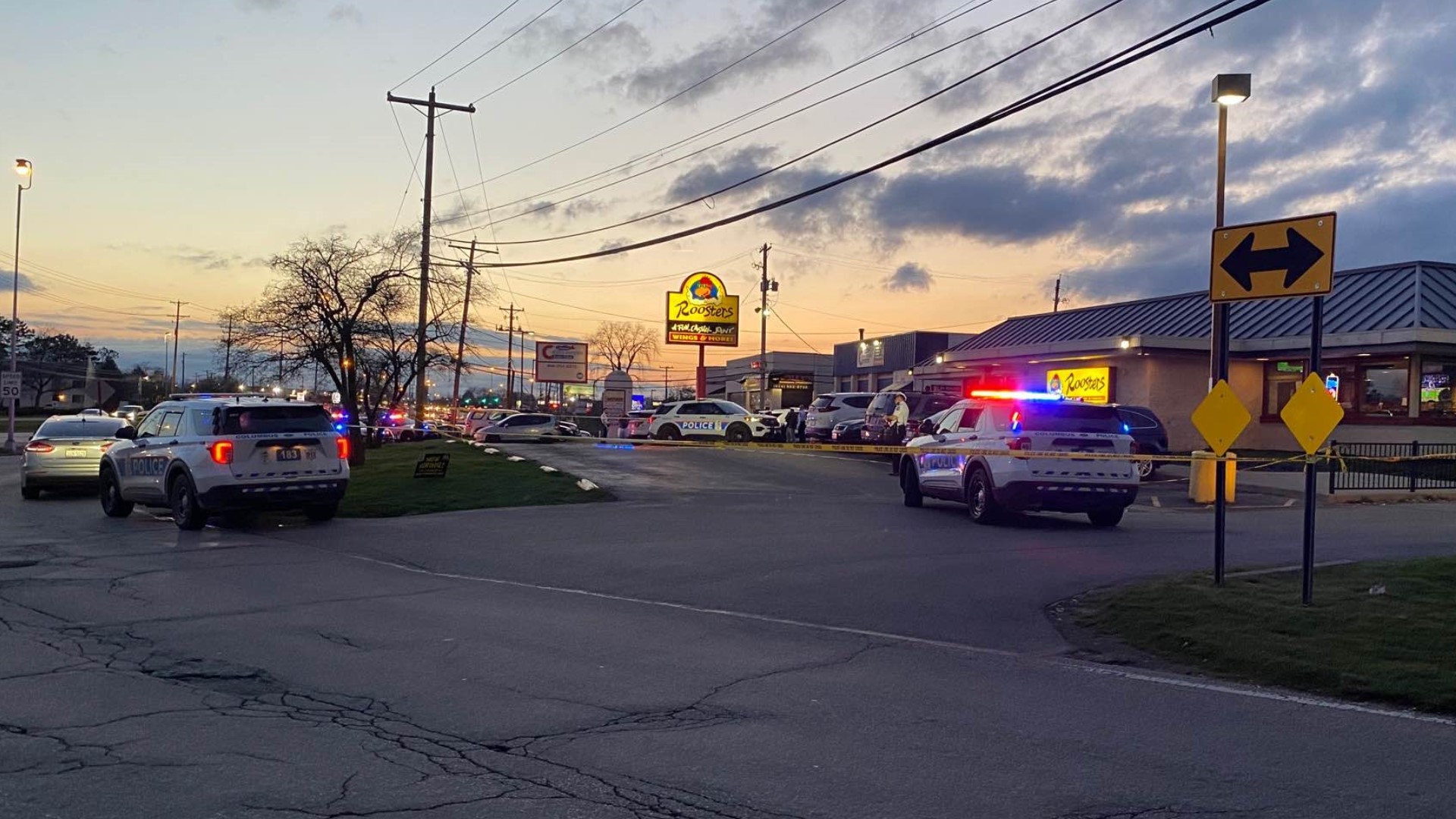 Police said the shooting happened just before 7 p.m. at the restaurant located on East Dublin Granville Road near Cleveland Avenue.