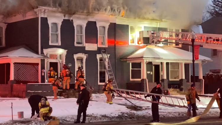 1 taken to hospital after large fire in Newark