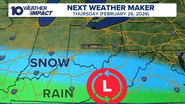 Storm system moving south and away from Ohio for Thursday | 10tv.com