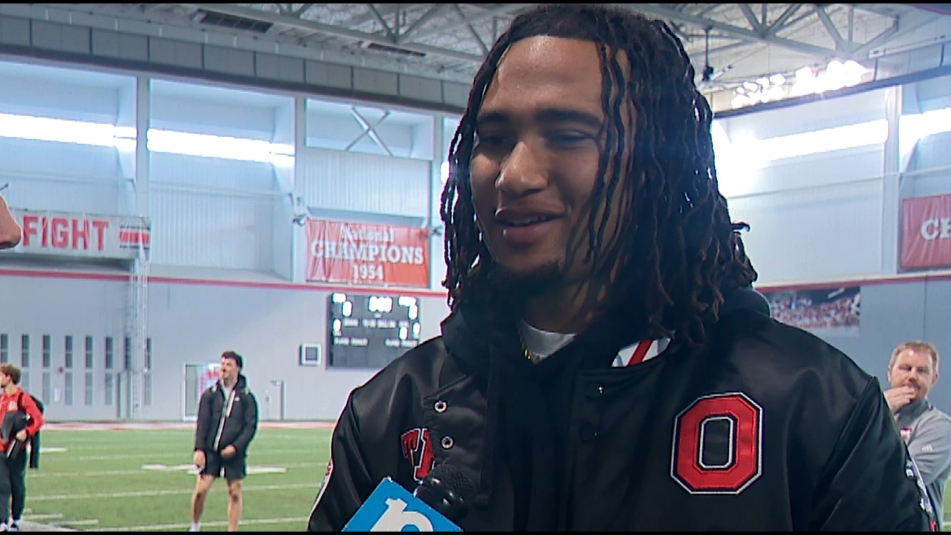 Stroud returned to Columbus to attend Ohio State's Pro Day.