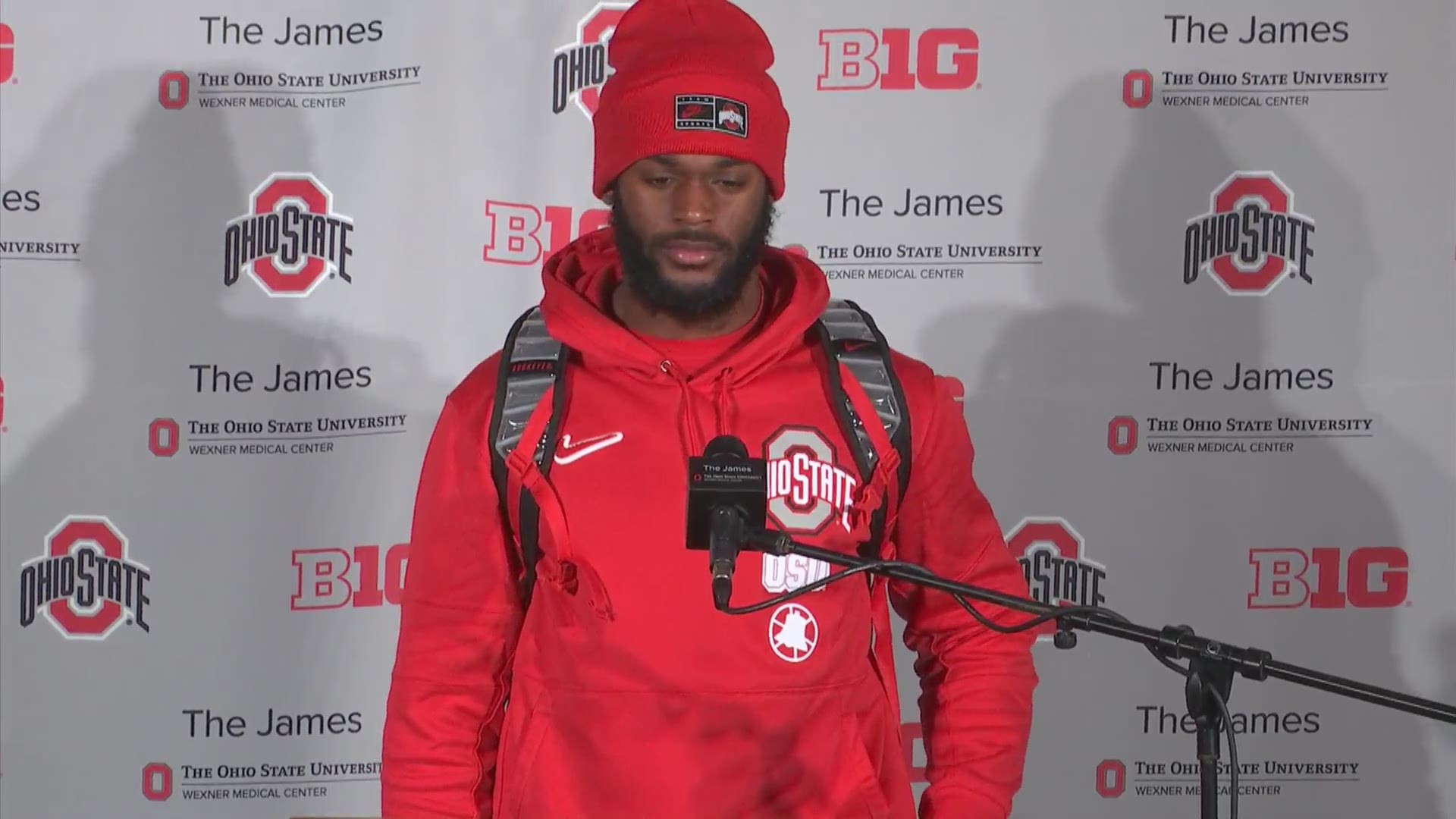 Linebacker Baron Browning led the team with eight tackles in Ohio State's win over Indiana.