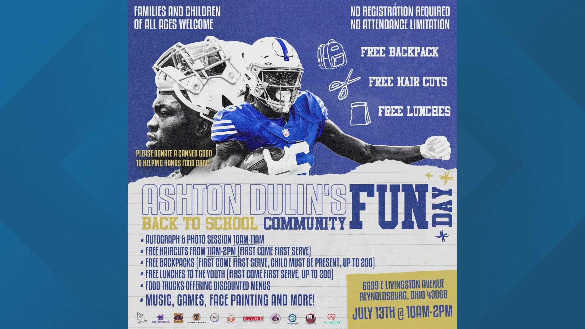 Reynoldsburg native and current Indianapolis Colts wide receiver Ashton Dulin is set to return to central Ohio this weekend for his first back-to-school event.