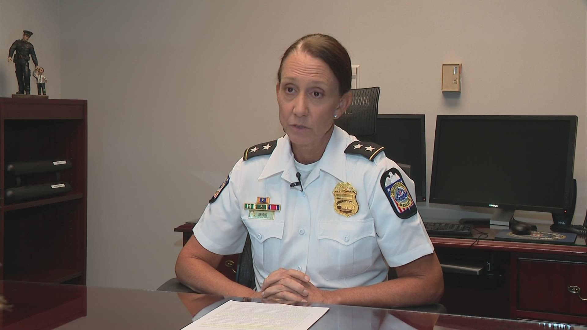 A Columbus Division of Police deputy chief who was put on leave after failing to show up for a mandatory drug test last month has been cleared to return to duty.