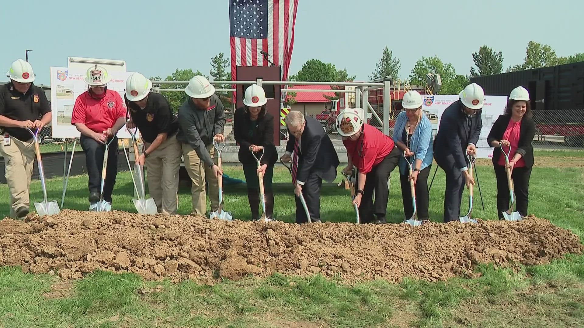 The new two-story facility will be the training center for thousands of firefighters and EMS students each year.