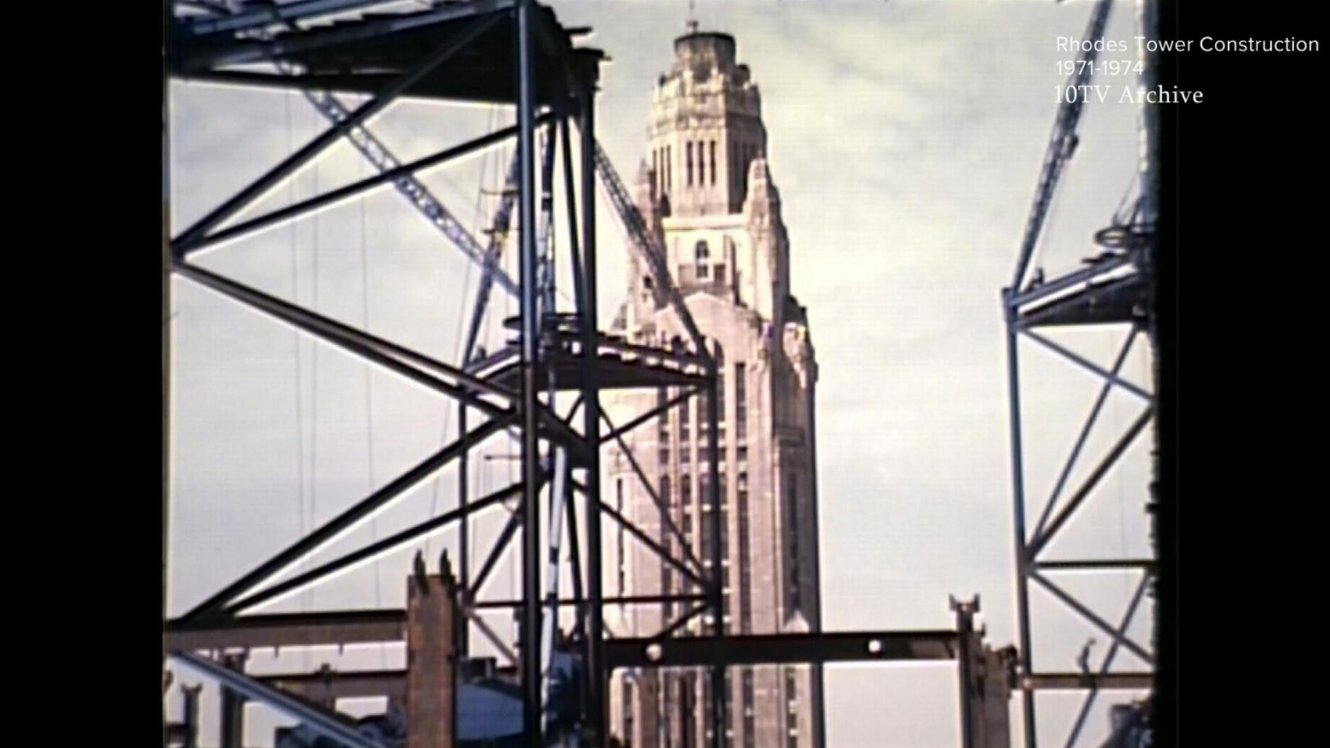 From the 10TV archives: Construction of Rhodes Tower in downtown ...